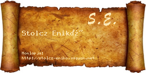 Stolcz Enikő névjegykártya